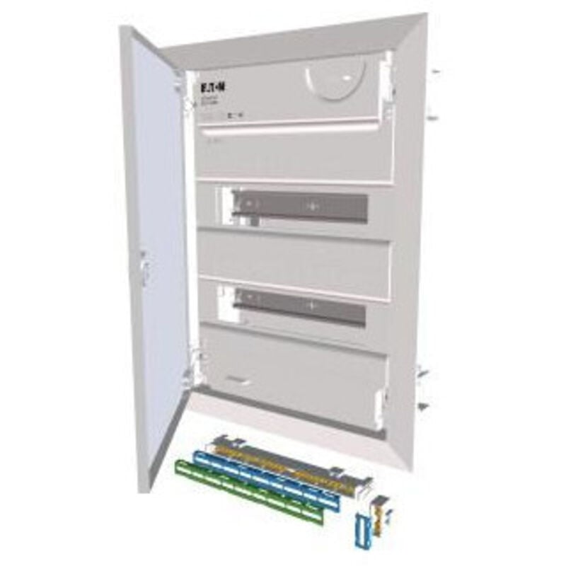 178816 de distribution à encastrer avec 2 rangées de porte en tôle d'acier plat - Eaton