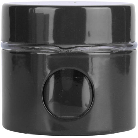 Coffee Bean Container Iron Glass Mini Sealed Jar Kitchen Storage Tank for Beans TeaBlack