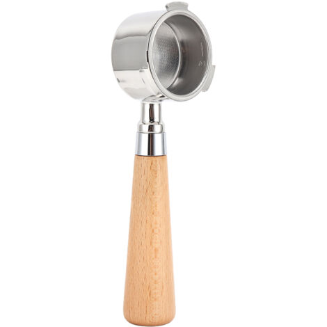 Coffee Bottomless Portafilter Stainless Steel Filter Holder Basket Replacement Tool Coffee Machine Accessory51mm Beech
