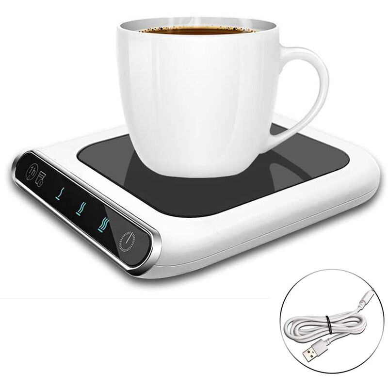 Coffee Cup Warmer for Office 3 Speed Adjustable Temperature Coffee Cup Warmer with Drink Water Reminder Home Office Use, Auto On/Off Gravity