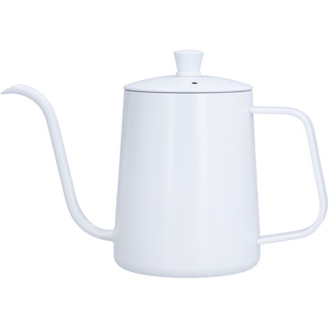 Coffee Kettle Stainless Steel Mini Portable White Thin Mouth Pour Over Kettle for Travelling Camping Tea Coffee