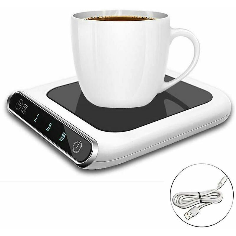 Coffee Mug Warmer for Office 3-Speed Adjustable Temperature Coffee Mug Warmer with Drinking Water Reminder for Home Use, Gravity On/Off Automatic