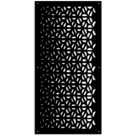 COFFEE - Pannello in PVC traforato - Parasole - Colore: nero - Misura: 47x94 cm