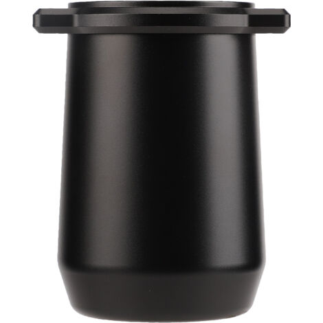 Coffee Powder Cup 54mm Aluminum Alloy Powder Feeder Cup Compact Lightweight Anti Flying Coffee Dosing Mug for Breville 8 Black
