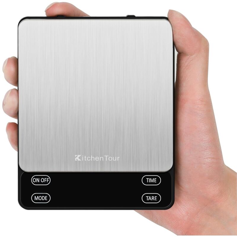 Sunxury - Coffee Scale With Timer 3kg/0.1g, 3 Mode For Esppresso Machine And For Over, High Precision For Over Drip Espresso Scope With Back-bed lcd