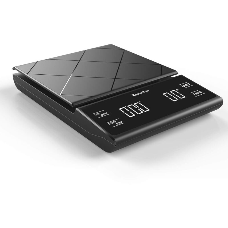Sunxury - Coffee Scale With Timer - Digital Multifunction Weighing Scale With 3kg/0.1g High Precision - Pour Over Drip - Espresso Scale With Bright