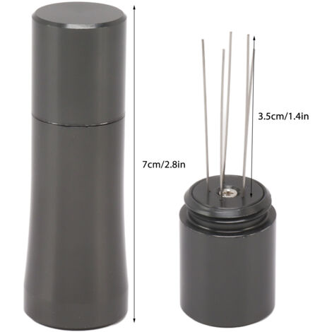 Coffee Stirring Tamper 304 Stainless Steel Needle Type Coffee Distribution Tool for Home Dark Gray
