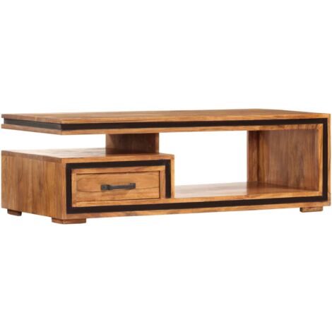 Coffee Table 100x45x33 cm Solid Acacia Wood vidaXL