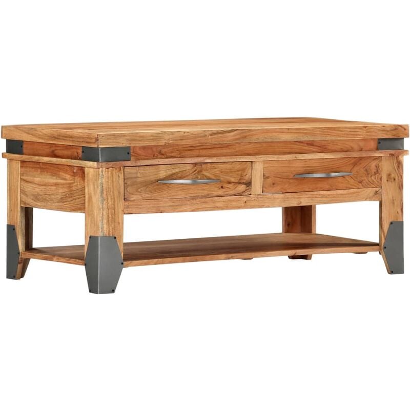 Coffee Table 110x55x45 cm Solid Acacia Wood