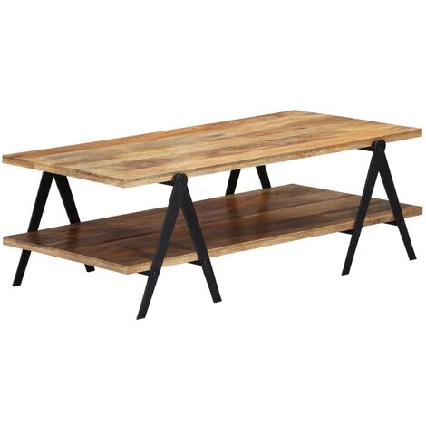 Coffee Table 115x60x40 cm Solid Mango Wood vidaXL