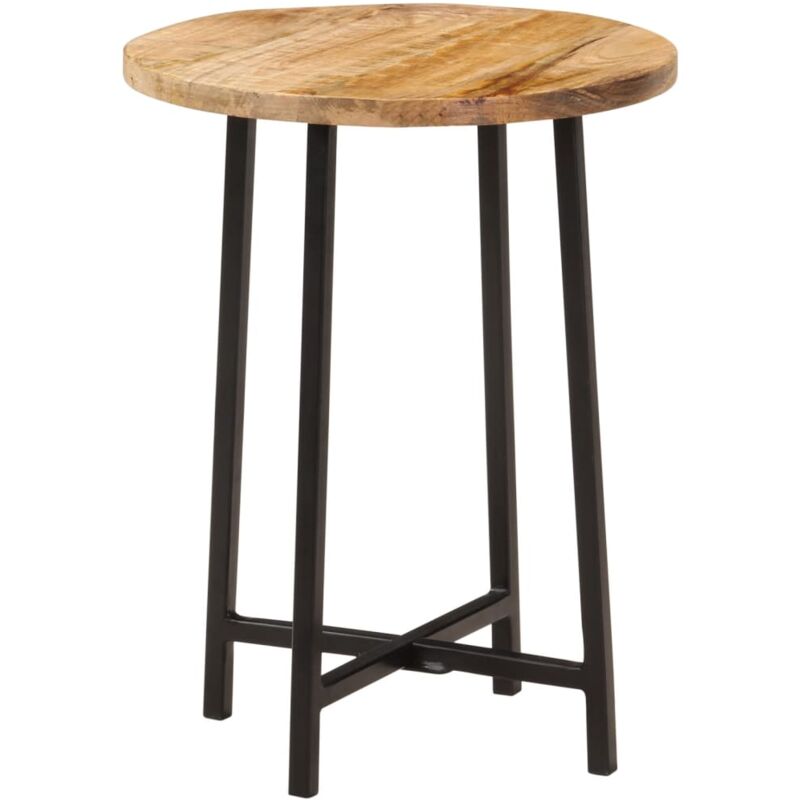 Coffee Table 35x35x45 Cm Solid Wood Mango And Iron Vidaxl
