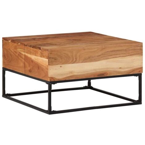 Coffee Table 68x68x41 cm Solid Acacia Wood vidaXL