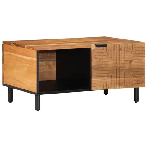 Coffee Table 80x50x40 cm Solid Wood Acacia vidaXL