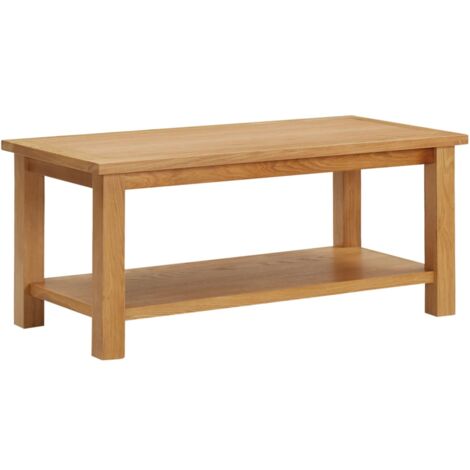 Coffee Table 90x45x40 cm Solid Oak Wood vidaXL