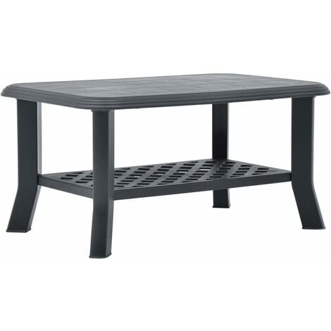Coffee Table Anthracite 90x60x46 cm Plastic vidaXL