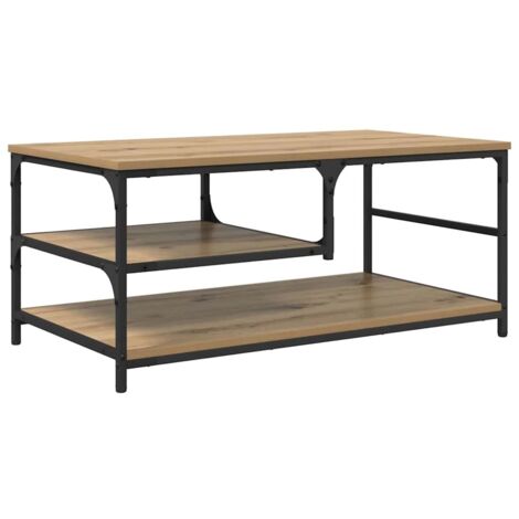 Coffee Table Artisan Oak 90 x 49 x 40 cm Engineered Wood vidaXL
