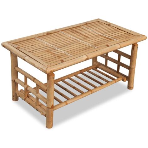 Coffee Table Bamboo 90x50x45 cm vidaXL