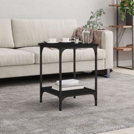 Coffee Table Black 40x40x55 cm Engineered Wood vidaXL