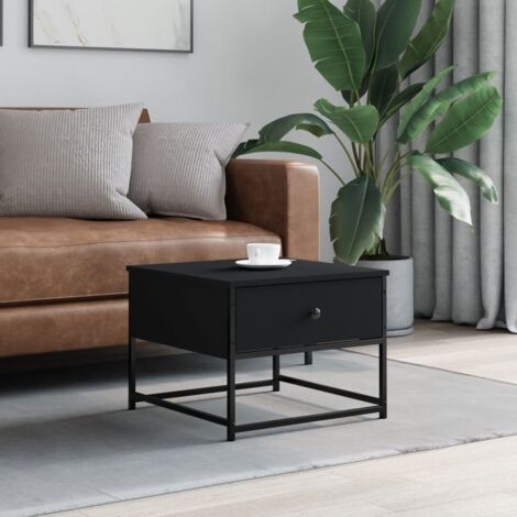 Coffee Table Black 51x51x40 cm Engineered Wood vidaXL
