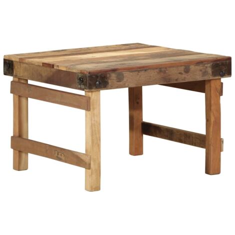 Coffee Table Brown 60 x 55 x 40 cm Solid reclaimed wood vidaXL