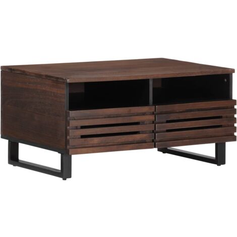 Coffee Table Brown 80x55x40 cm Solid Wood Mango vidaXL
