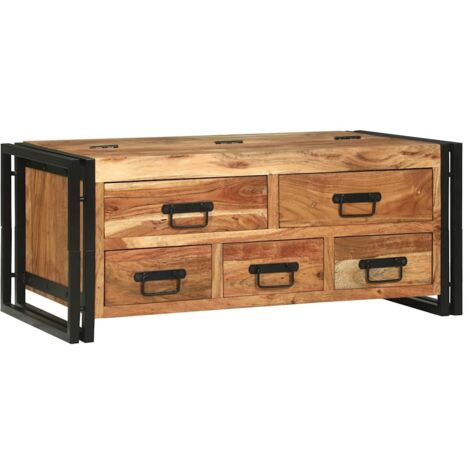 Coffee Table Brown 90 x 50 x 38 cm Solid acacia wood vidaXL