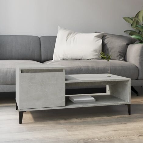 Coffee Table Concrete Grey 100x50x45 cm Engineered Wood vidaXL