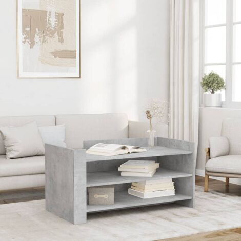 Coffee Table Concrete Grey 100x50x50 cm Engineered Wood vidaXL