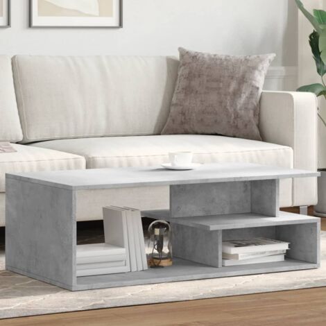 Coffee Table Concrete Grey 102x55x35 cm Engineered Wood vidaXL
