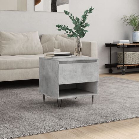 Coffee Table Concrete Grey 50x46x50 cm Engineered Wood vidaXL