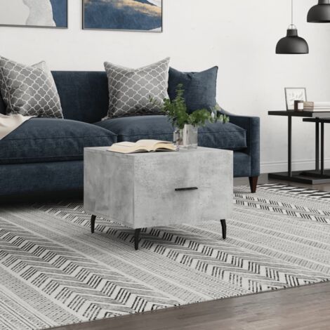 Coffee Table Concrete Grey 50x50x40 cm Engineered Wood vidaXL