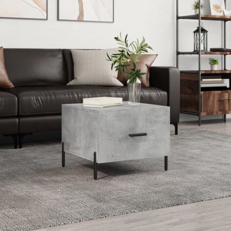 Coffee Table Concrete Grey 50x50x40 cm Engineered Wood vidaXL