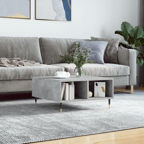Coffee Table Concrete Grey 60x60x30 cm Engineered Wood vidaXL