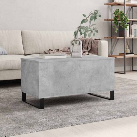 Coffee Table Concrete Grey 90x44.5x45 cm Engineered Wood vidaXL