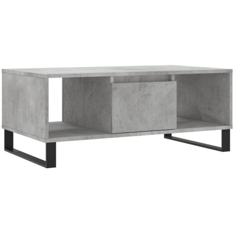 Coffee Table Concrete Grey 90x50x36.5 cm Engineered Wood vidaXL