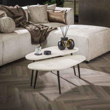 Coffee Table Corner Stone set of 2