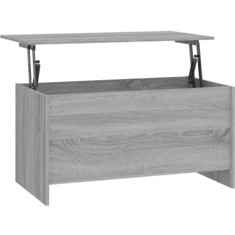 Coffee Table Grey Sonoma 102x55.5x52.5 cm Engineered Wood vidaXL