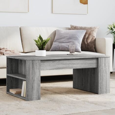 Coffee Table Grey Sonoma 102x55x42 cm Engineered Wood vidaXL