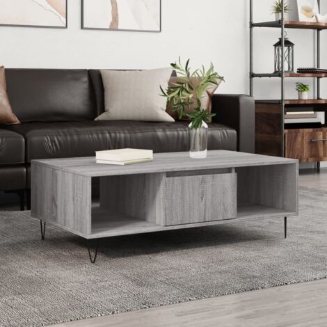 Coffee Table Grey Sonoma 104x60x35 cm Engineered Wood vidaXL
