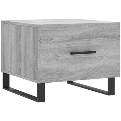 Coffee Table Grey Sonoma 50x50x40 cm Engineered Wood vidaXL