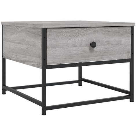 Coffee Table Grey Sonoma 51x51x40 cm Engineered Wood vidaXL