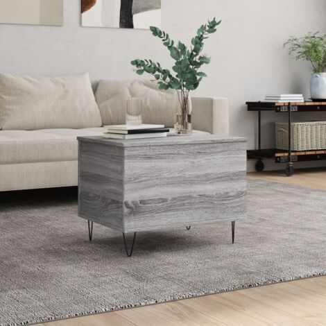 Coffee Table Grey Sonoma 60x44.5x45 cm Engineered Wood vidaXL