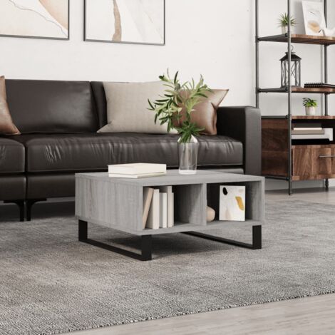 Coffee Table Grey Sonoma 60x60x30 cm Engineered Wood vidaXL
