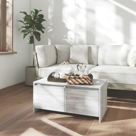 Coffee Table Grey Sonoma 90x50x41.5 cm Engineered Wood vidaXL