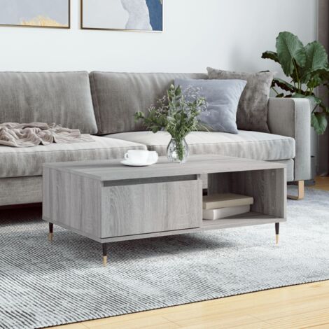 Coffee Table Grey Sonoma 90x60x35 cm Engineered Wood vidaXL