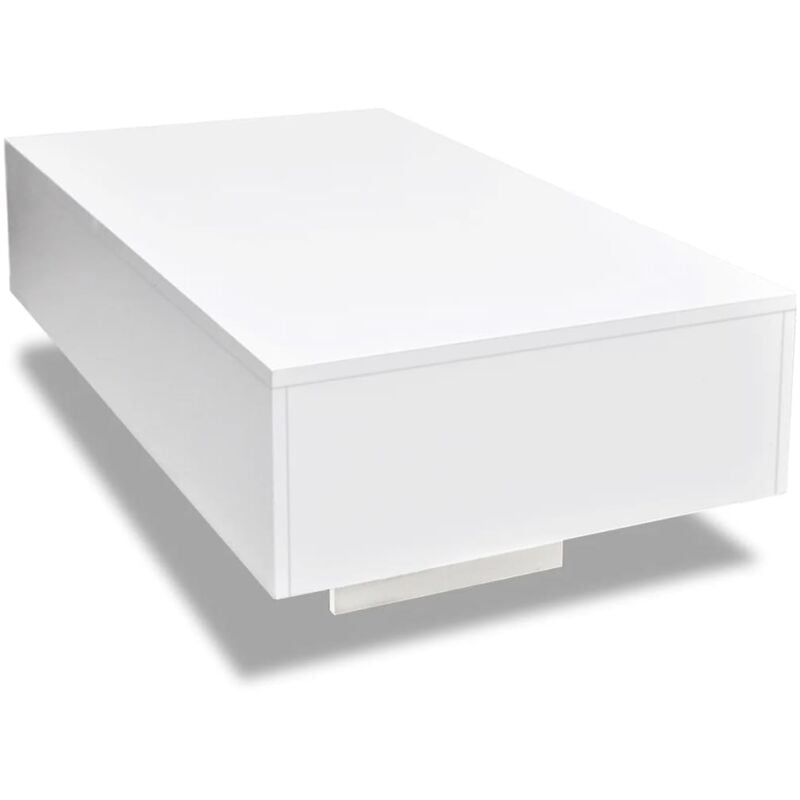 Coffee Table High Gloss White Vidaxl