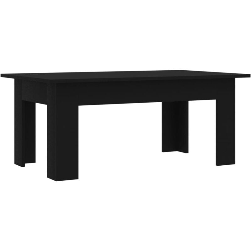 Vidaxl - Coffee Table Black 100x60x42 cm Engineered Wood