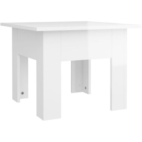 Coffee Table High Gloss White 55x55x42 cm Engineered Wood vidaXL