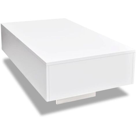 Coffee Table High Gloss White vidaXL