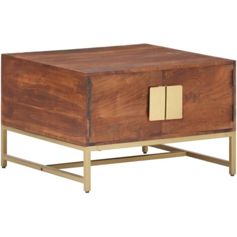 Coffee Table Honey Brown 67x67x45 cm Solid Acacia Wood vidaXL